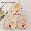 Wooden Bear Family